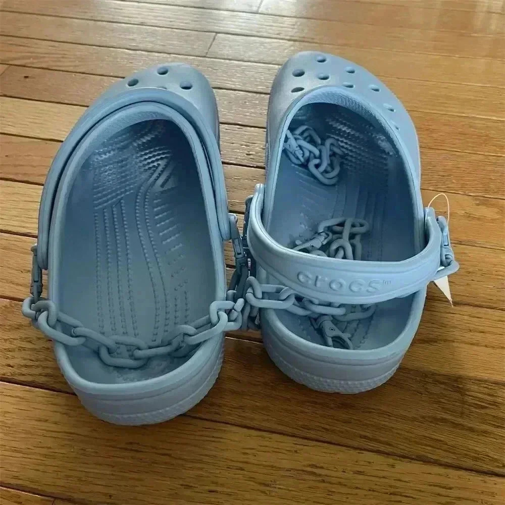 Crocs Classic Clog Unisex Blue Slip On Size 13 Casual Shoes - Picture 5 of 6